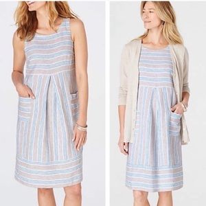 J. Jill Love Linen Stripe Dress